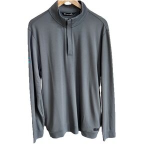 Travis Mathew Newport Fleece Sweatshirt Mens Large 1/4 Zip Pullover Sweater